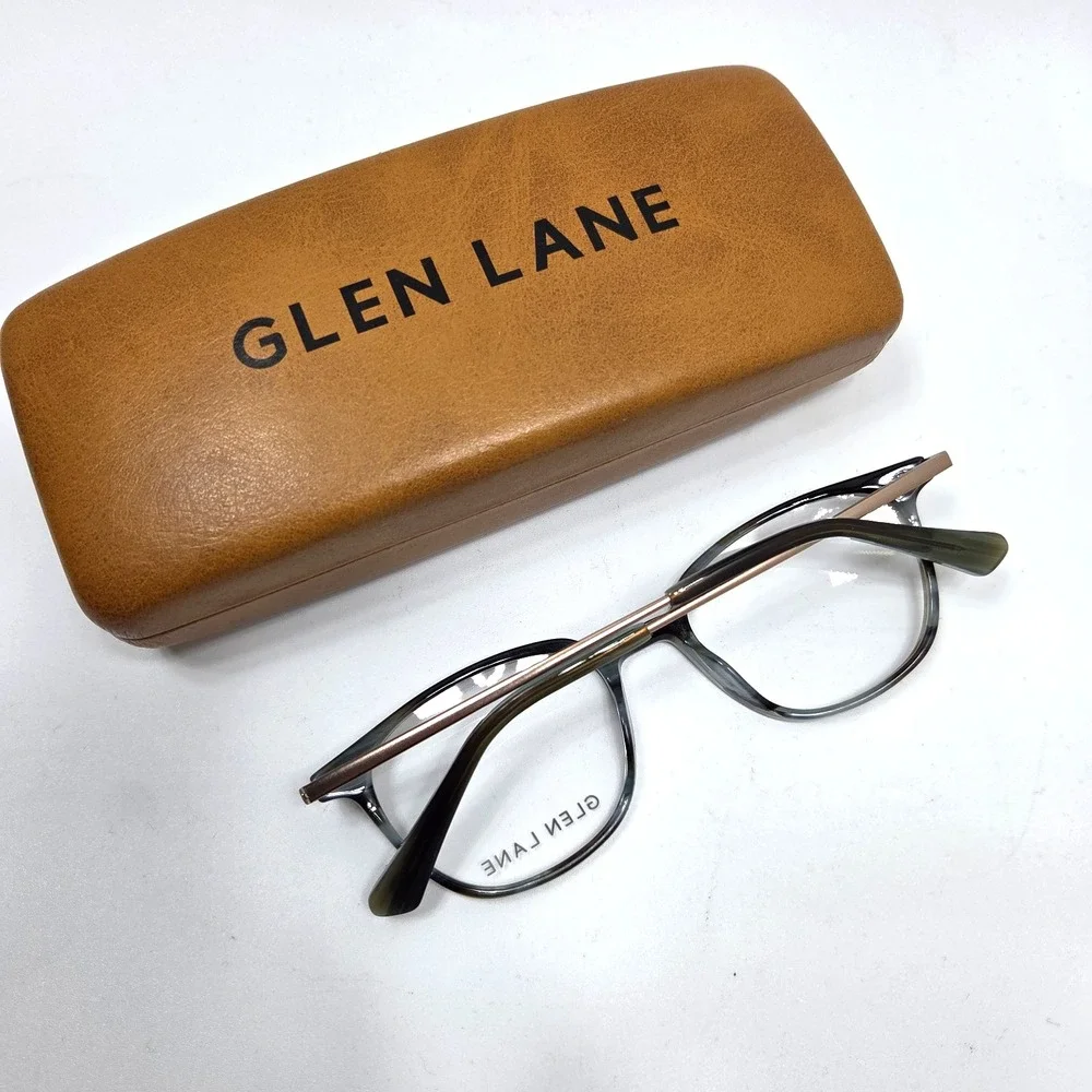 Glen Lane Eyeglasses Frames Endicott OLV Olive Size Small 48-18-135
